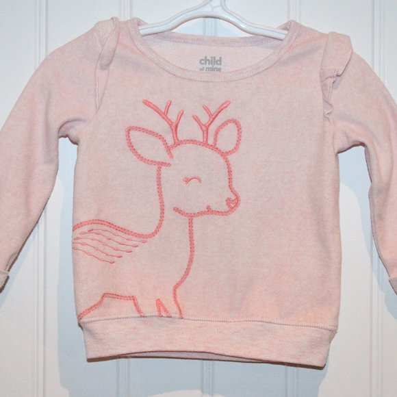 3/$20 🏷 Child of Mine Fleece Pullover Sweater Size 24m - Picture 2 of 2